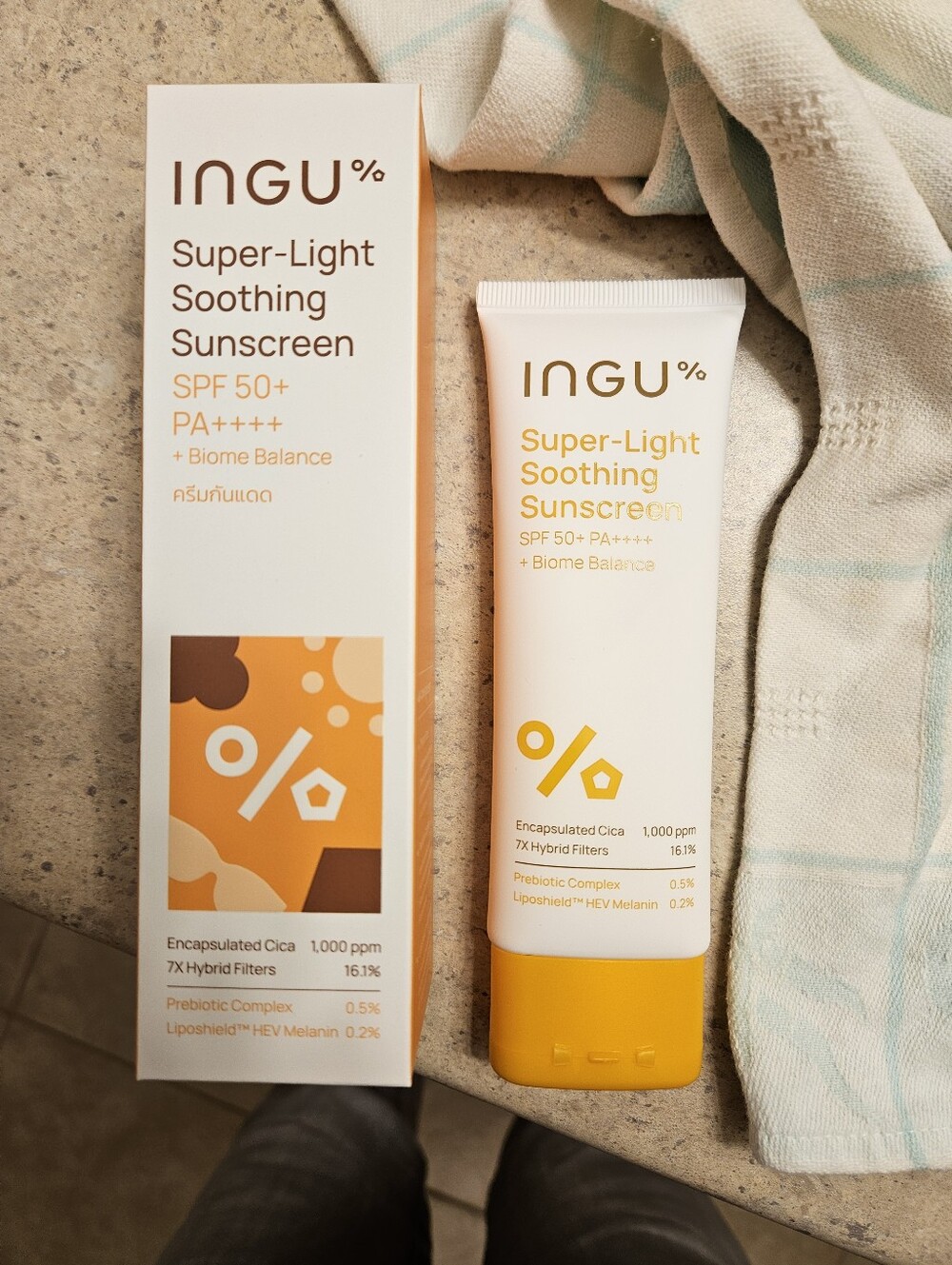 Ing Super-Light Soothing Sunscreen — 1 NIB, 1 Open Not Used